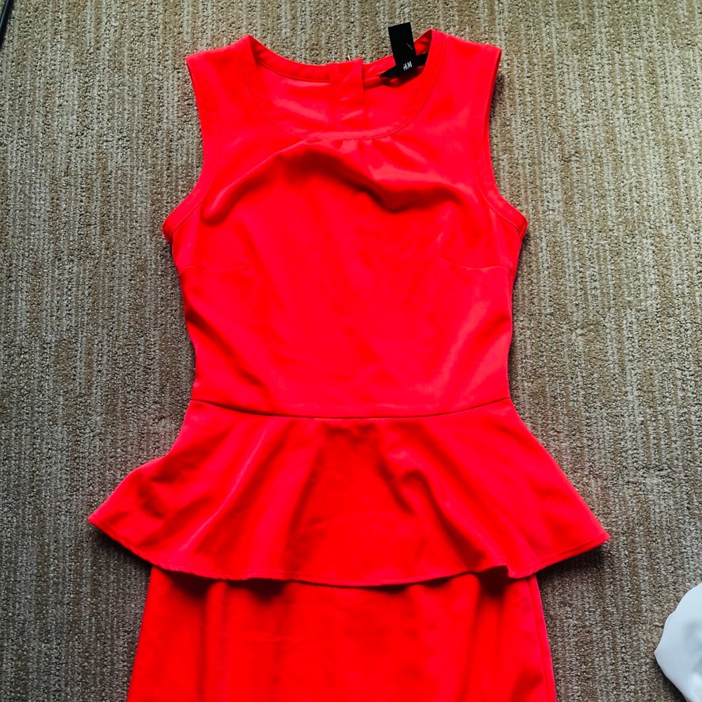 H&M peplum sleeveless dress